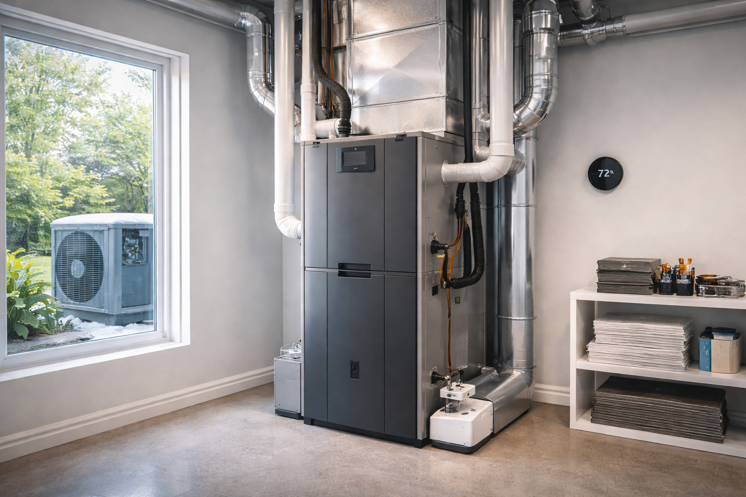 Central Heat Pump System
