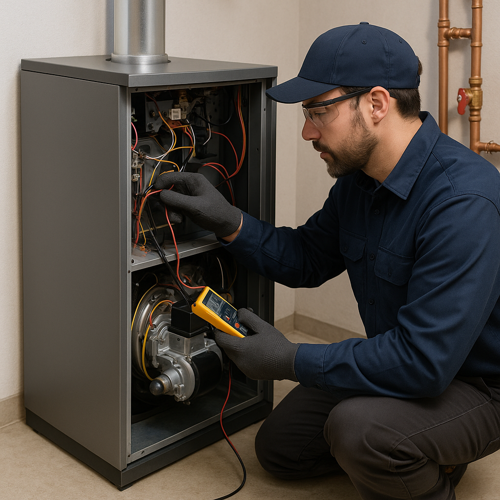 Oil heating system electric conversion service areas