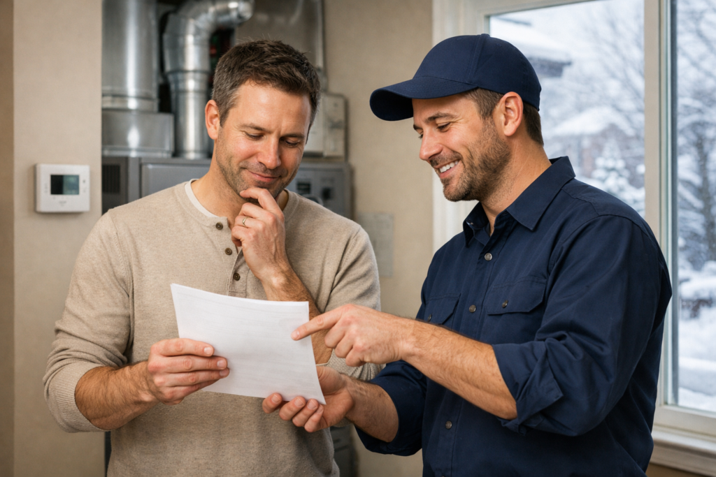 Furnace repair cost in Montreal
